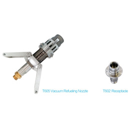LNG REFUELING NOZZLE & VEHICLE RECEPTACLE